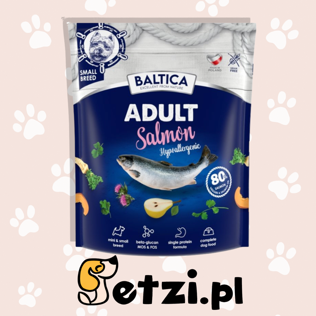 BALTICA HIPOALERGICZNA SUCHA KARMA DLA PSA SALMON XS/S 1KG
