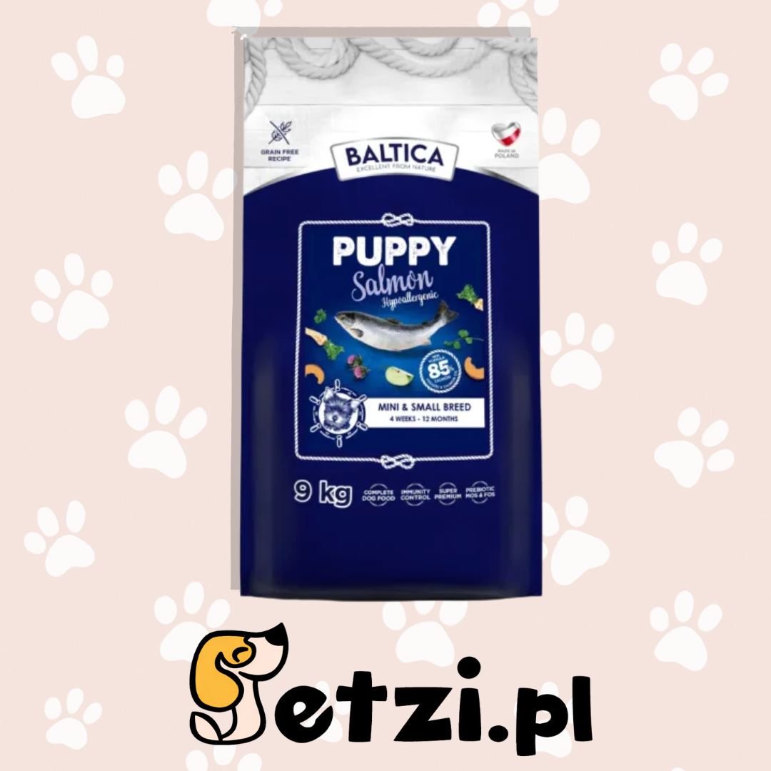 BALTICA HIPOALERGICZNA SZCZENIAK SUCHA KARMA DLA PSA SALMON XS/S 9KG