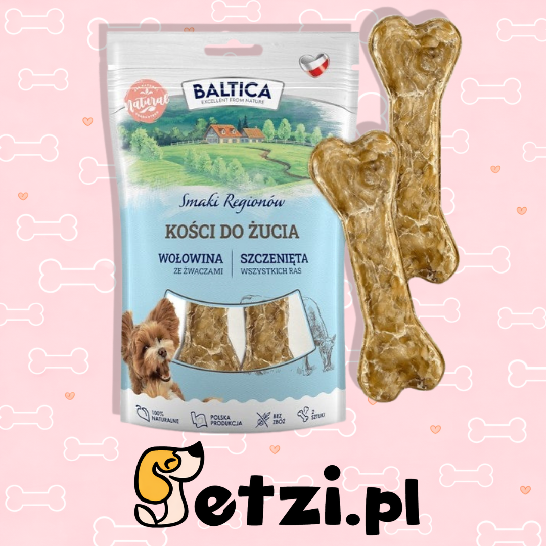 BALTICA SMAKI REGIONÓW GRYZAK DLA PSA KOŚCI DLA SZCZENIĄT WOŁOWE 2SZT.