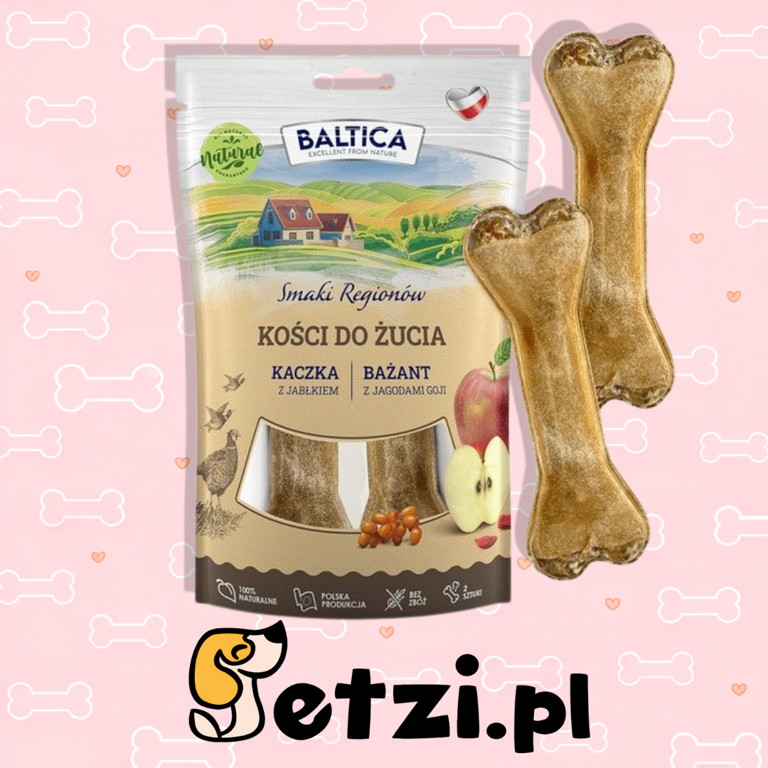 BALTICA SMAKI REGIONÓW GRYZAK DLA PSA KOŚCI KACZKA I BAŻANT 2SZT.