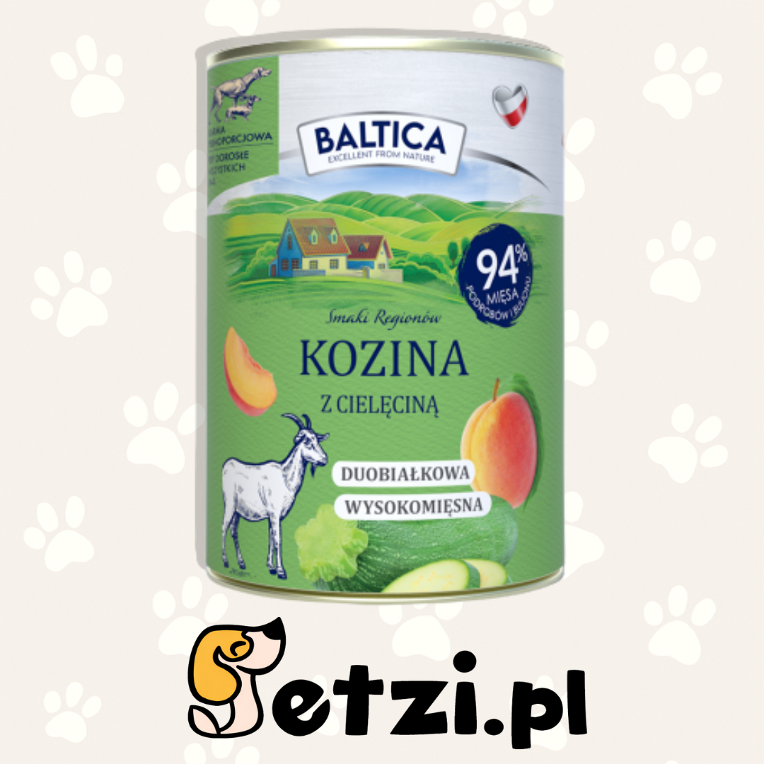 BALTICA SMAKI REGIONÓW KARMA MOKRA KOZINA Z CIELĘCINĄ 400G