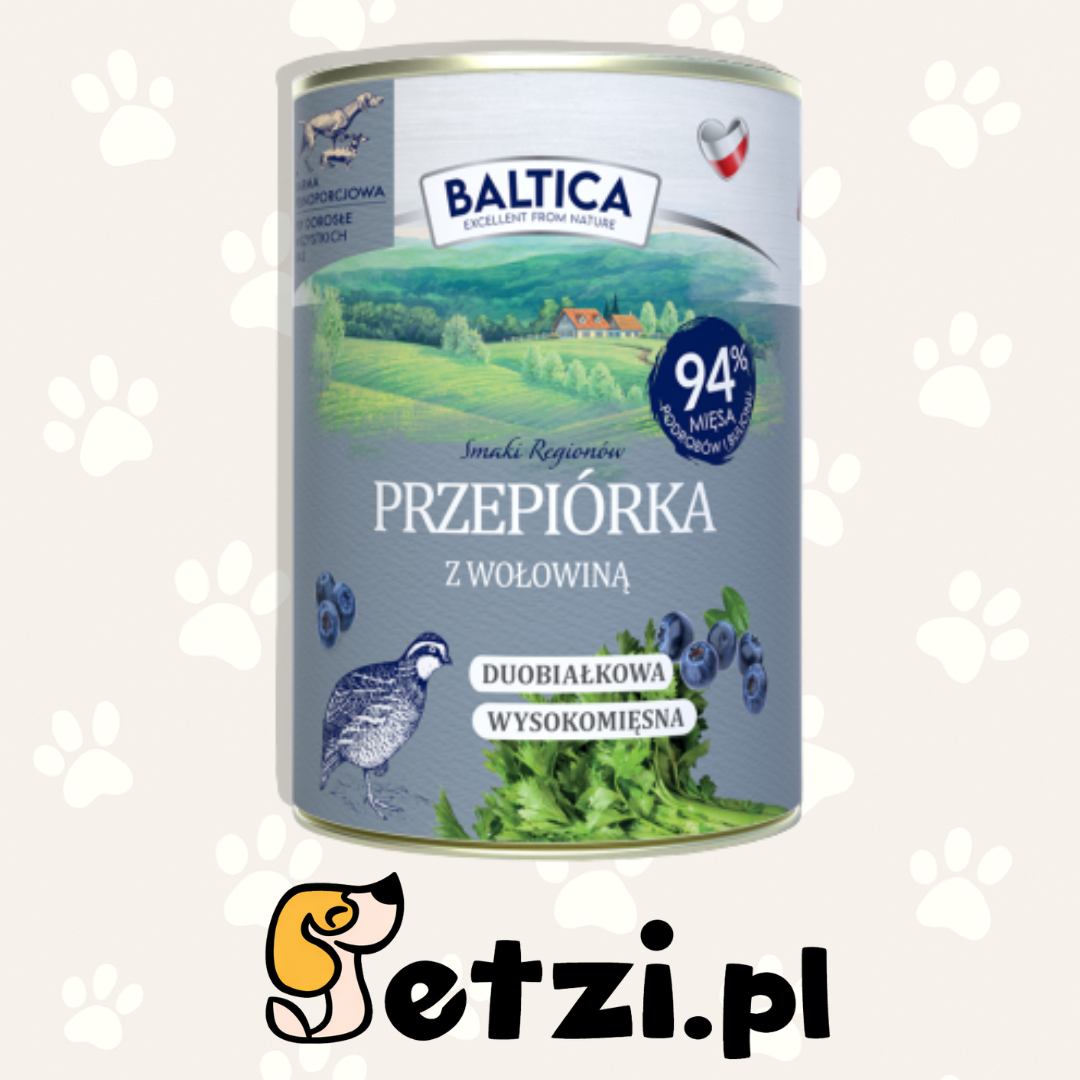BALTICA SMAKI REGIONÓW KARMA MOKRA PRZEPIÓRKA Z WOŁOWINĄ 400G