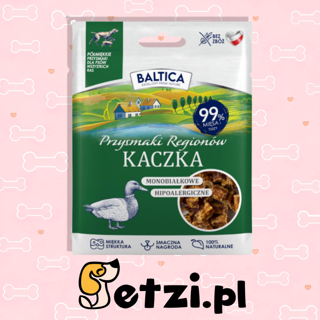 BALTICA SMAKI REGIONÓW PRZYSMAKI DLA PSA PÓŁMIĘKKIE KACZKA 30G
