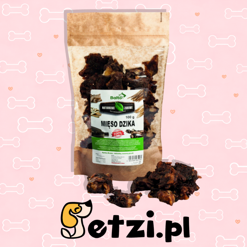 BALTO GRYZAK DLA PSA MIĘSO DZIKA 100G