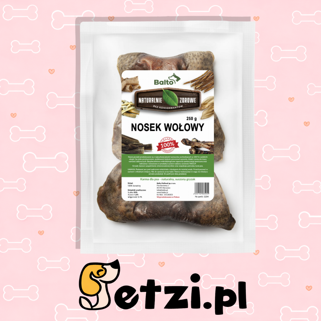 BALTO GRYZAK DLA PSA NOSEK WOŁOWY 250G