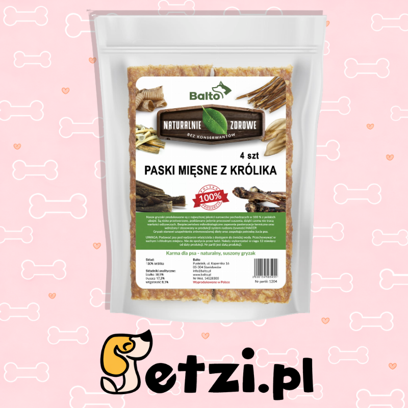 BALTO GRYZAK DLA PSA PASKI MIĘSNE Z KRÓLIKA