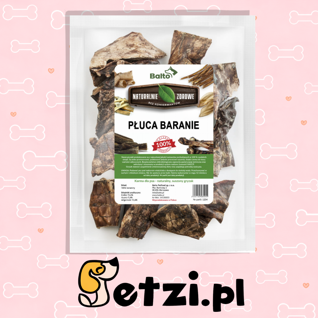 BALTO GRYZAK DLA PSA PŁUCA BARANIE 200G