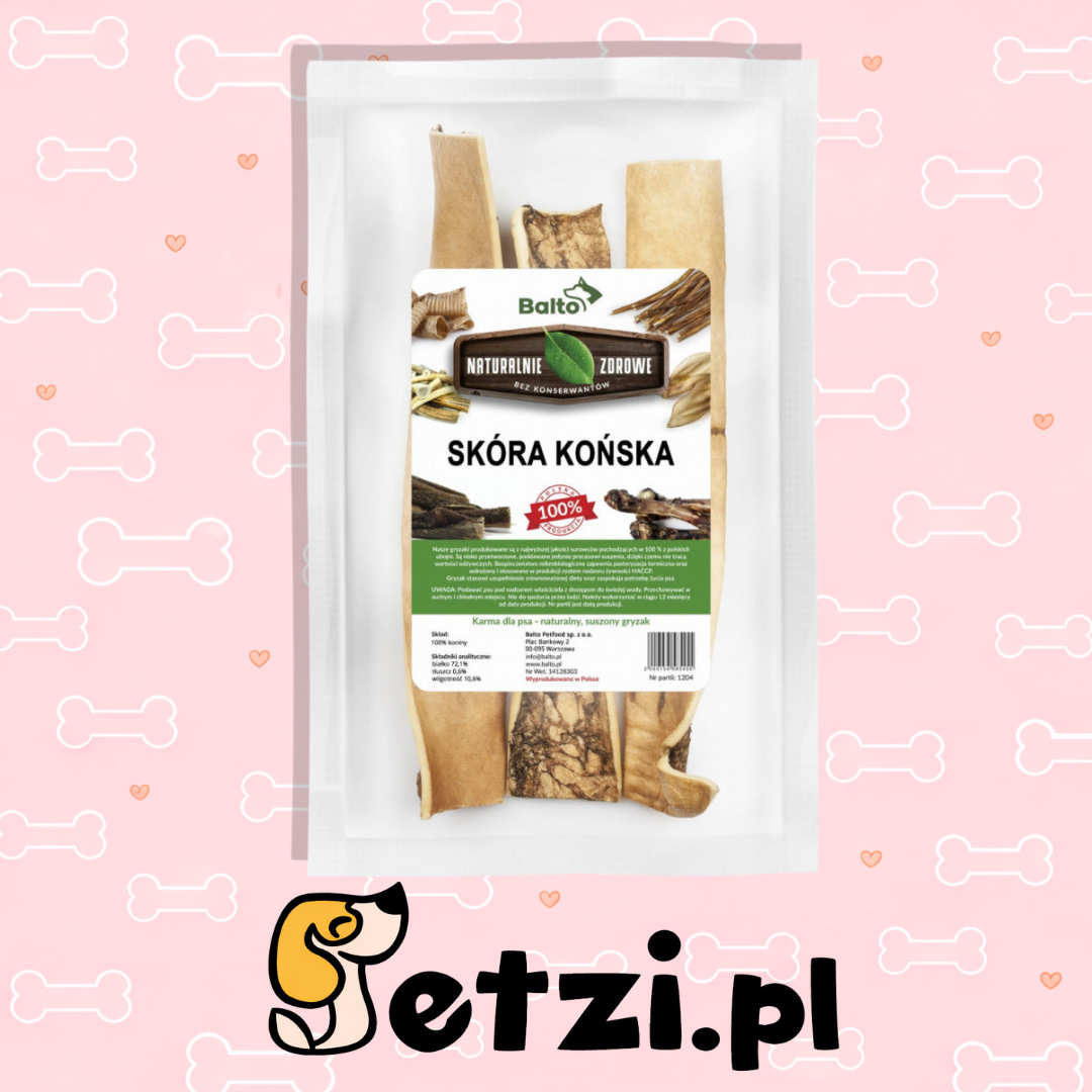 BALTO GRYZAK DLA PSA SKÓRA KOŃSKA 100G