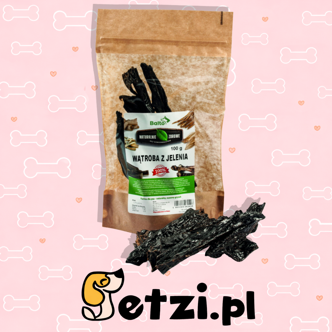 BALTO GRYZAK DLA PSA WĄTROBA JELENIA PREMIUM 100G