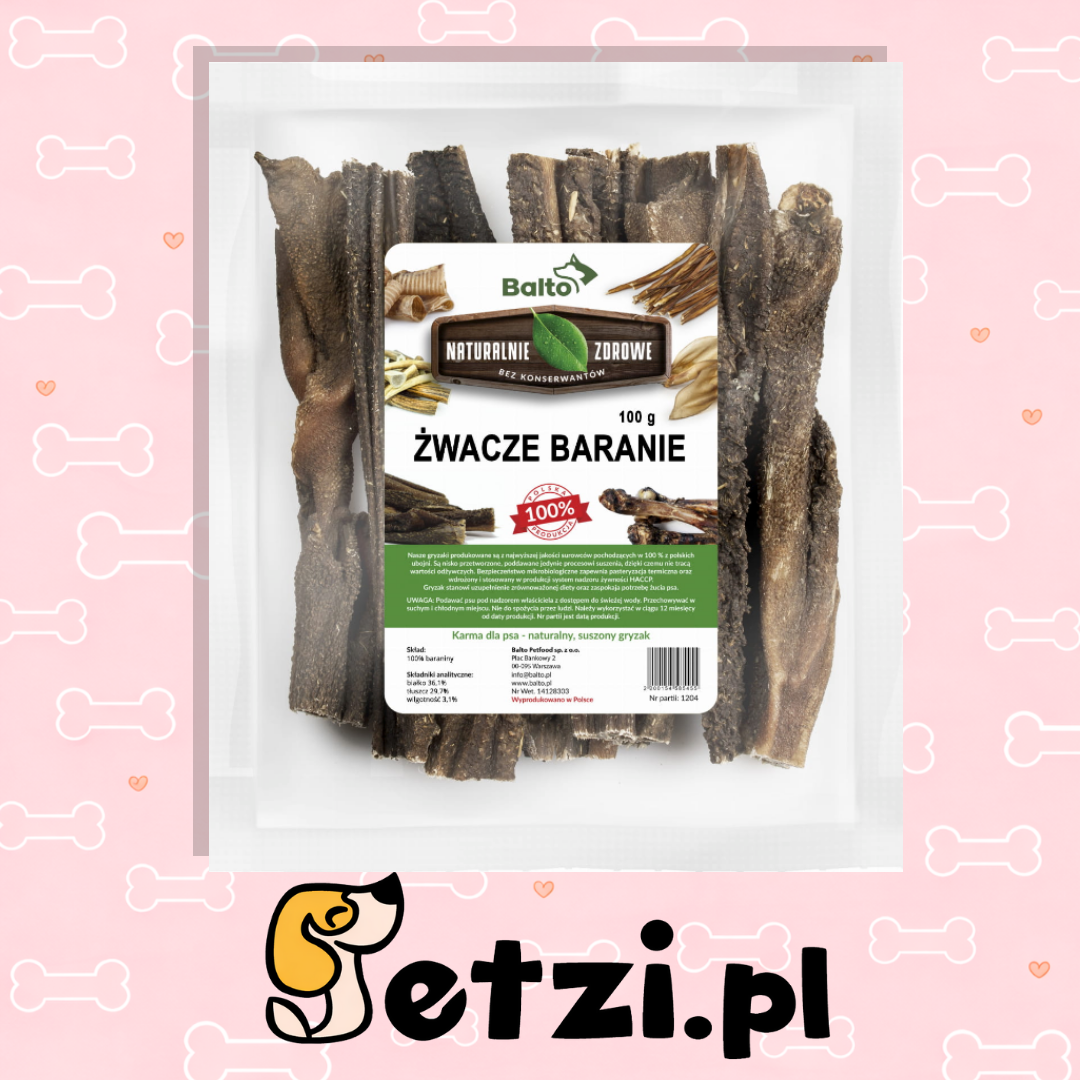 BALTO GRYZAK DLA PSA ŻWACZE BARANIE 100G