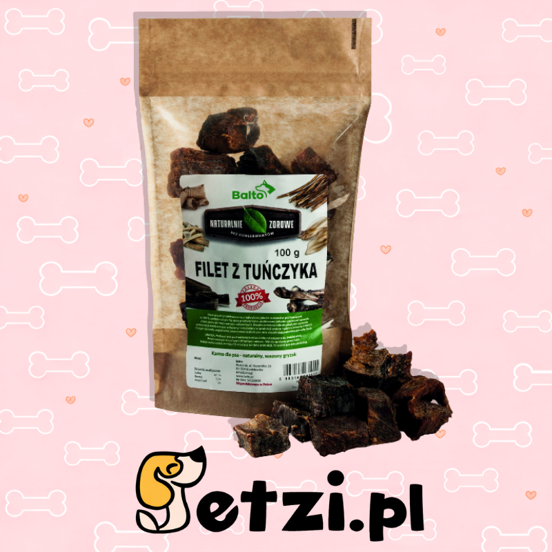 BALTO PREMIUM GRYZAK DLA PSA FILET Z TUŃCZYKA 100G