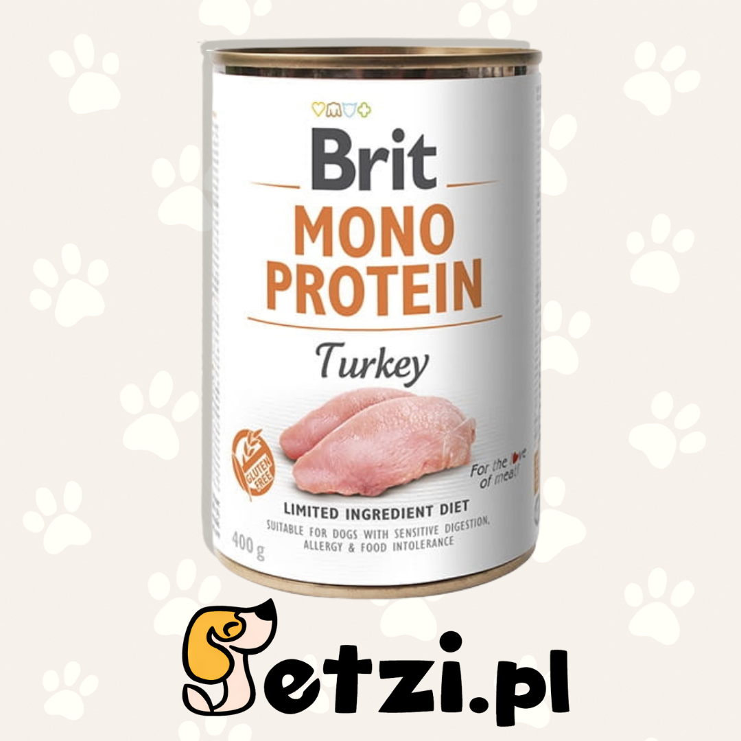 BRIT MONO MOKRA KARMA DLA PSA TURKEY 400G