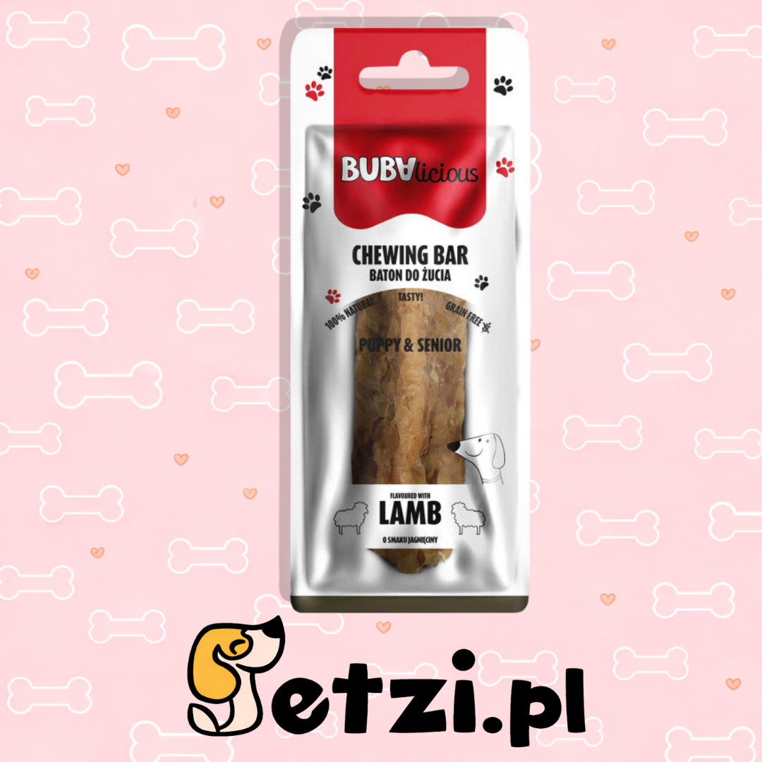 BUBA BATON DO ŻUCIA Z DODATKIEM JAGNIĘCINY DLA PSA