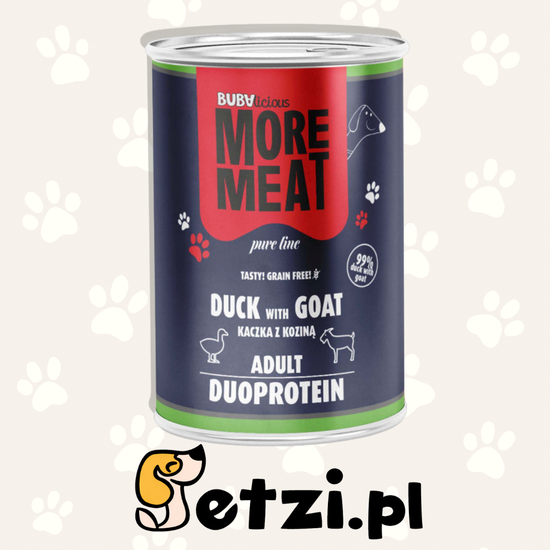 BUBA BUBALICIOUS DUO PURE MOKRA KARMA DLA PSA KACZKA I KOZA 400G
