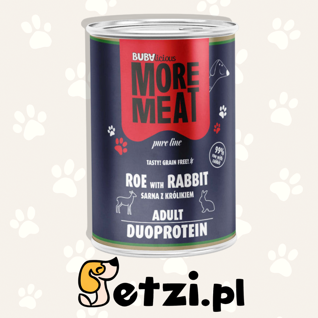 BUBA BUBALICIOUS DUO PURE MOKRA KARMA DLA PSA SARNA I KRÓLIK 400G