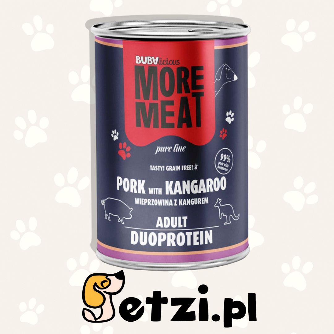 BUBA BUBALICIOUS DUO PURE MOKRA KARMA DLA PSA WIEPRZOWINA I KANGUR 400G