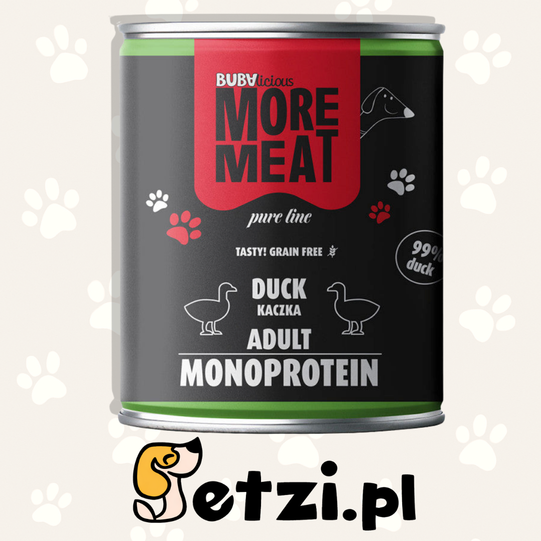 BUBA BUBALICIOUS MONO PURE MOKRA KARMA DLA PSA KACZKA 800G