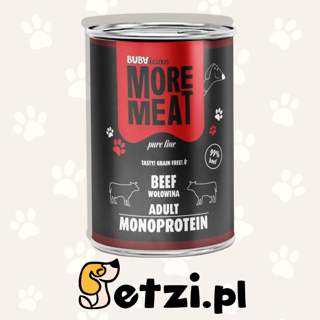 BUBA BUBALICIOUS MONO PURE MOKRA KARMA DLA PSA WOŁOWINA 400G