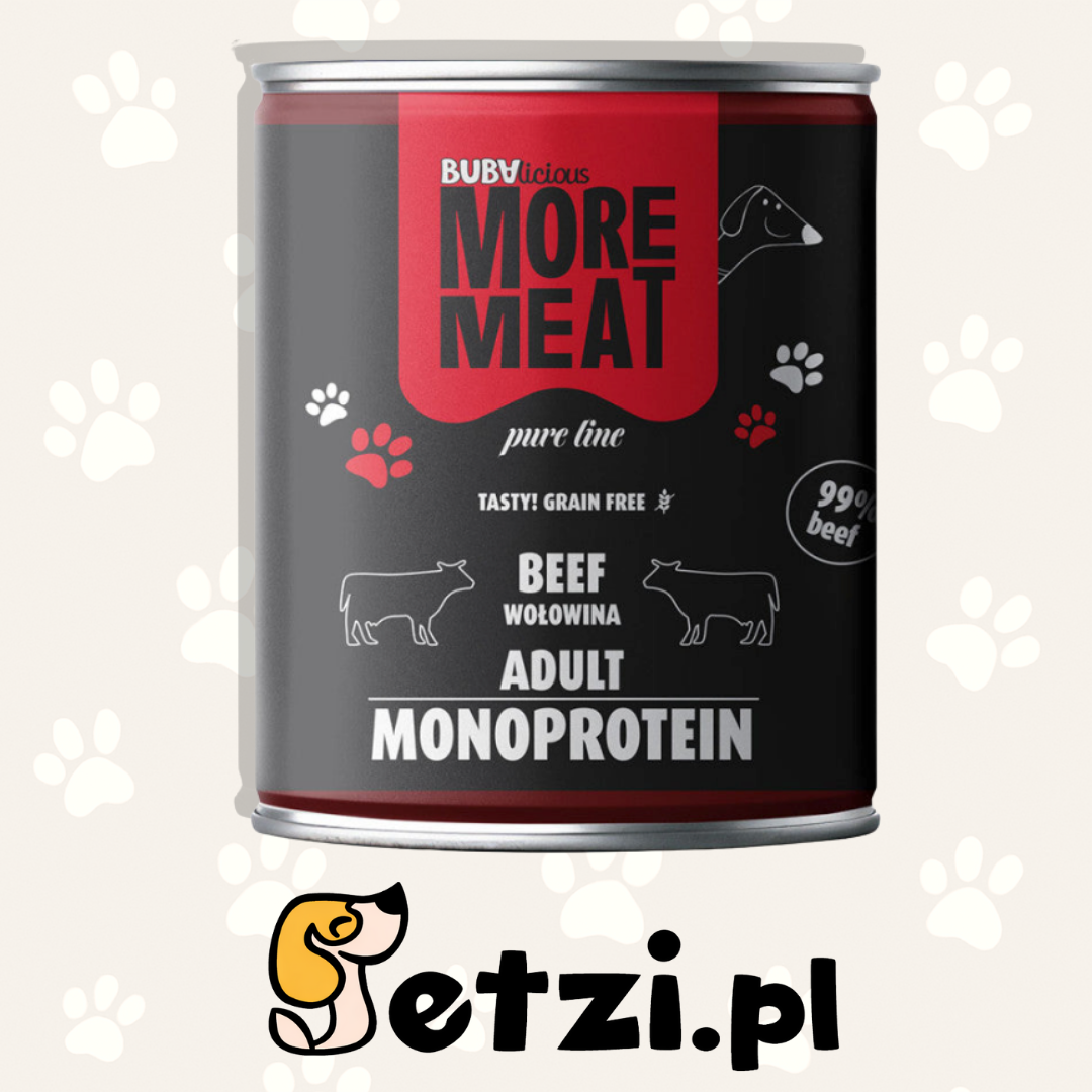 BUBA BUBALICIOUS MONO PURE MOKRA KARMA DLA PSA WOŁOWINA 800G