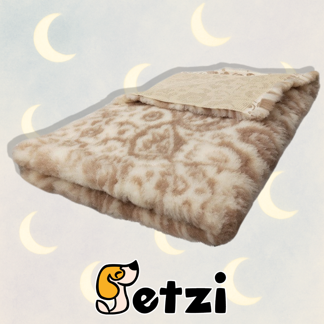 BUBA DRY BED 75X50CM ŁOWICKI BEŻ-BIAŁY