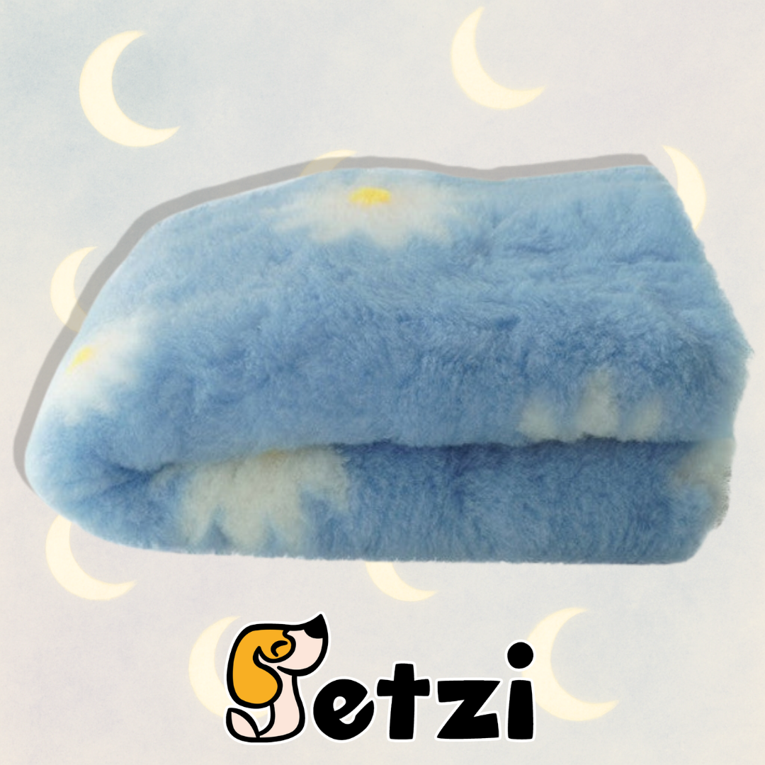 BUBA DRY BED 150X100CM STOKROTKI BŁĘKIT