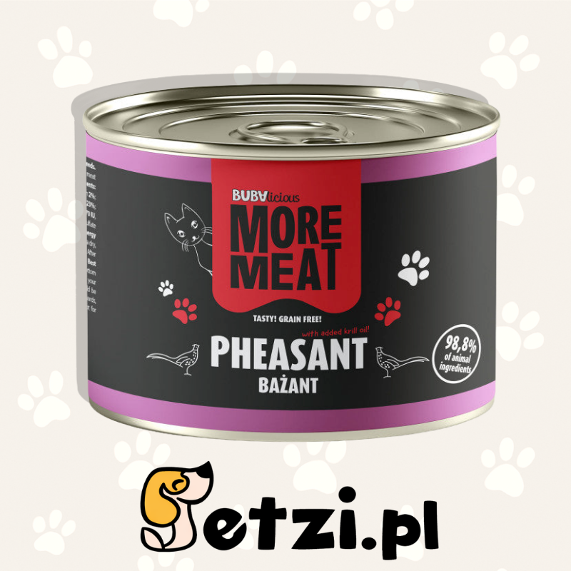 BUBALICIOUS MOKRA KARMA DLA KOTA 185G BAŻANT