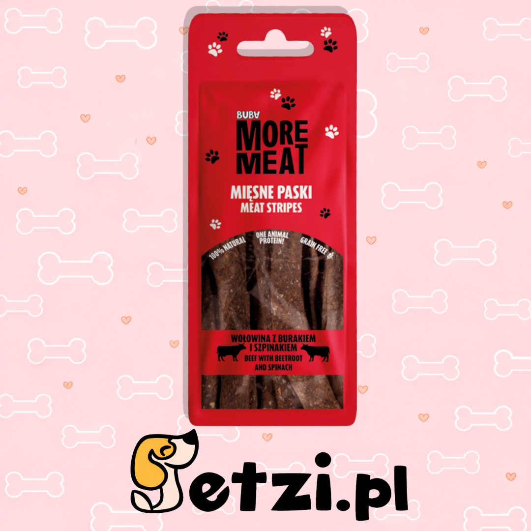 BUBA MORE MEAT PASKI WOŁOWINA BURAK SZPINAK 70G