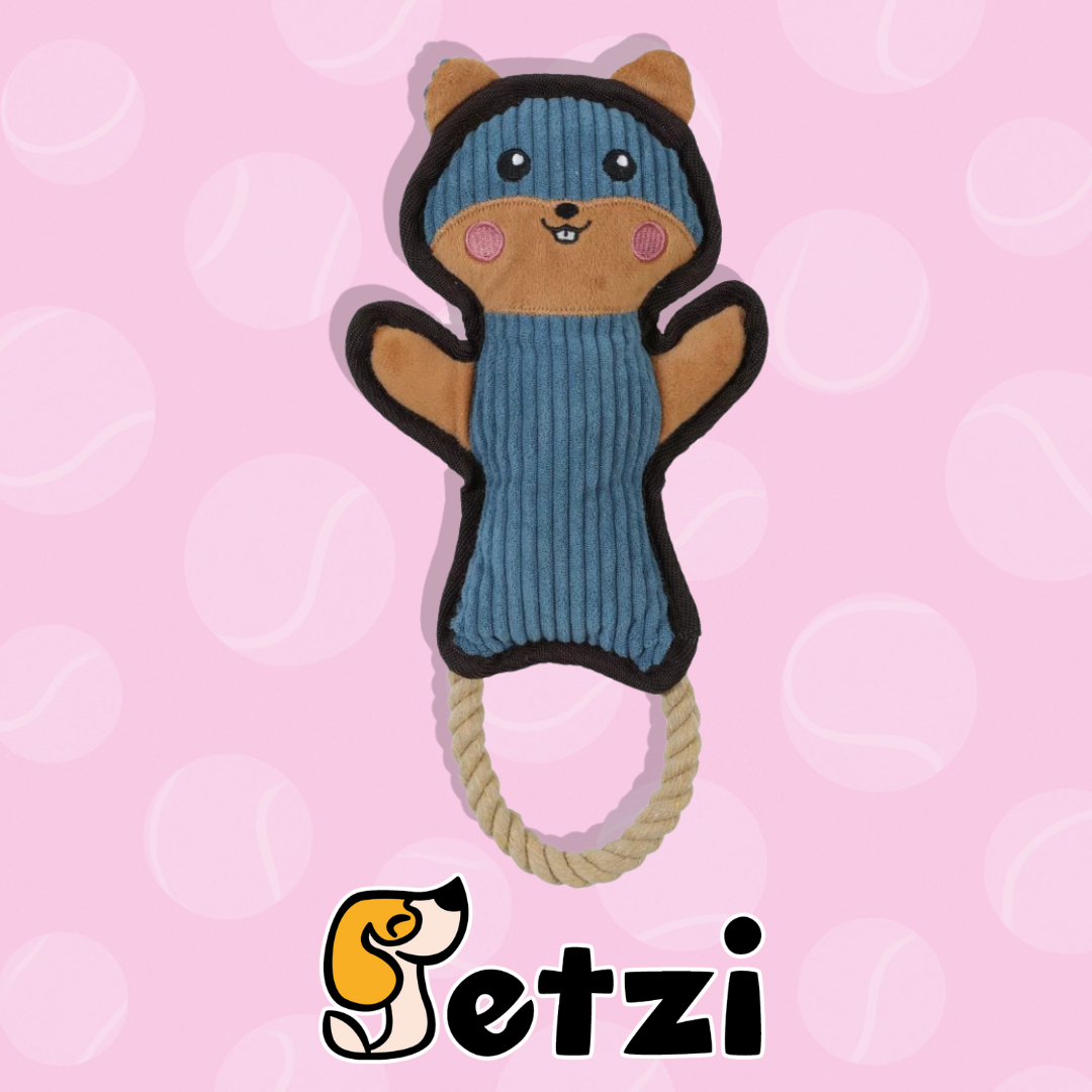 ZOLUX CHOMIK BUDDY ZABAWKA PLUSZOWA DLA PSA, 28CM - RÓŻOWY / NIEBIESKI