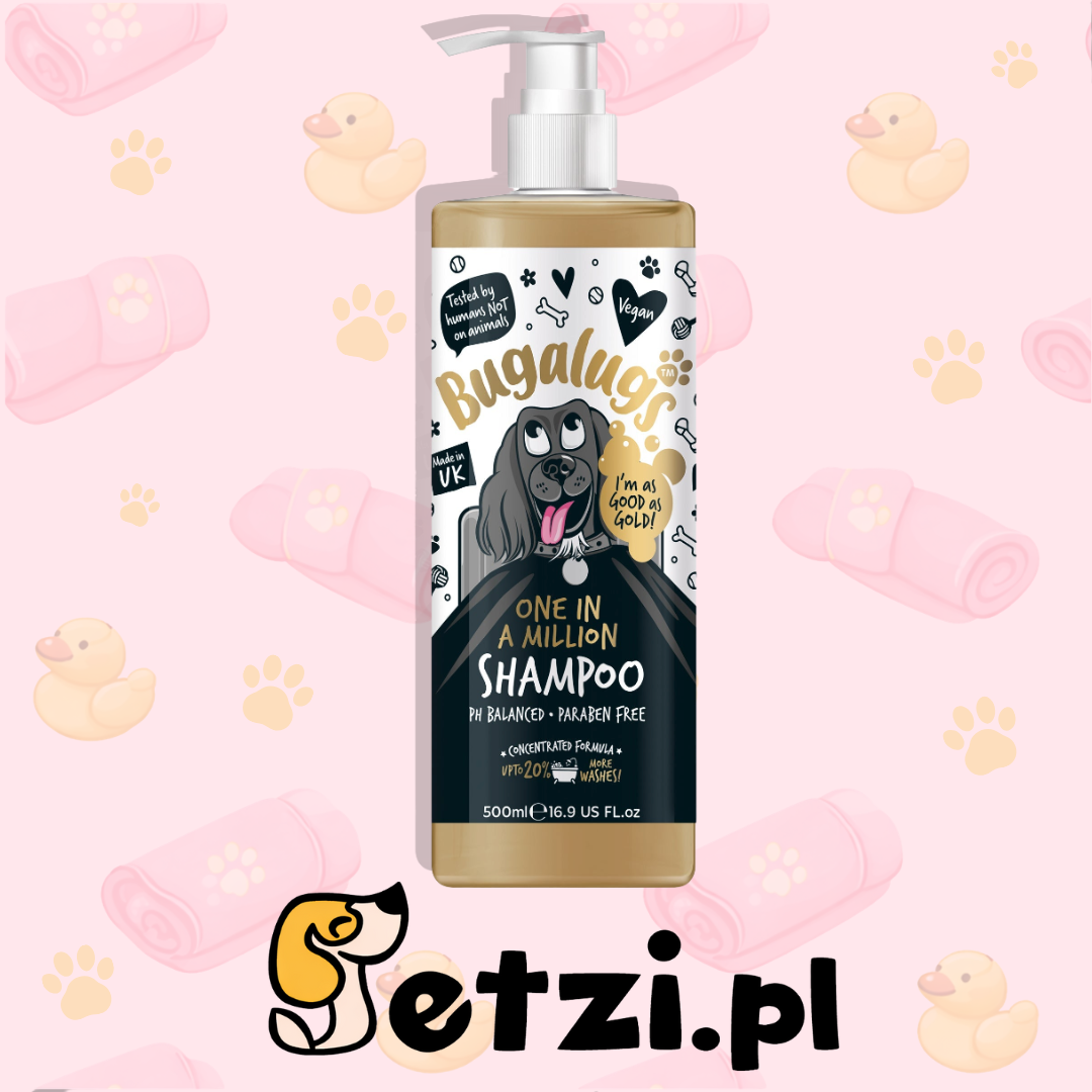 BUGALUGS ONE IN A MILION SHAMPOO 500ML – WEGAŃSKI SZAMPON ŁAGODZĄCY DLA PSA