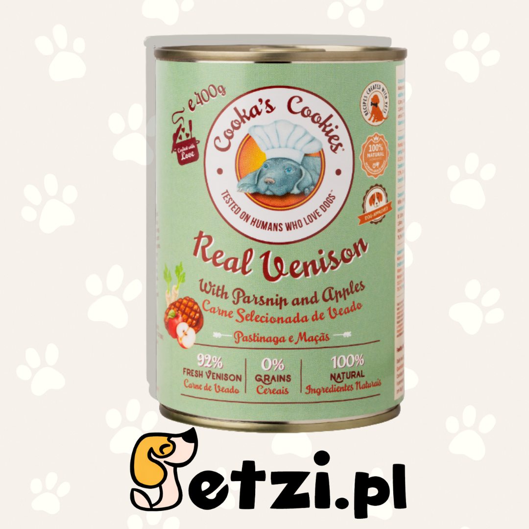 COOKAS COOKIES MOKRA KARMA DLA PSA REAL VENISON 400G