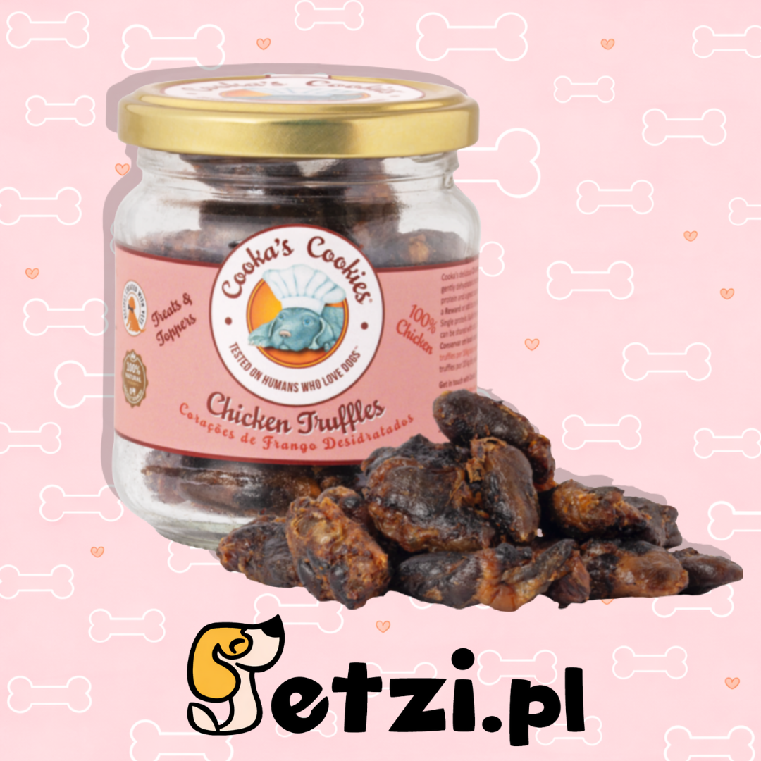 COOKAS COOKIES PRZYSMAKI DLA PSA CHICKEN TRUFFLES SUSZONE SERCA Z KURCZAKA 70G