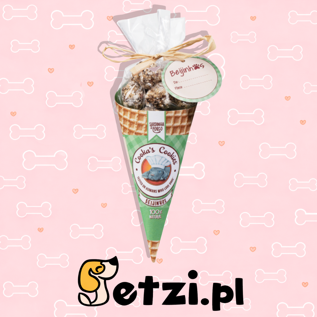 COOKAS COOKIES PRZYSMAKI DLA PSA LITTLE SARDINE AND PORK KISSES Z SARDYNKI I WIEPRZOWINY 50G
