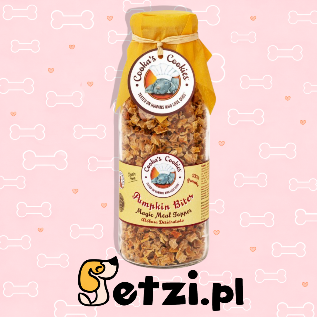 COOKAS COOKIES PRZYSMAKI DLA PSA PUMPKIN BITES KĄSKI Z DYNI 180G