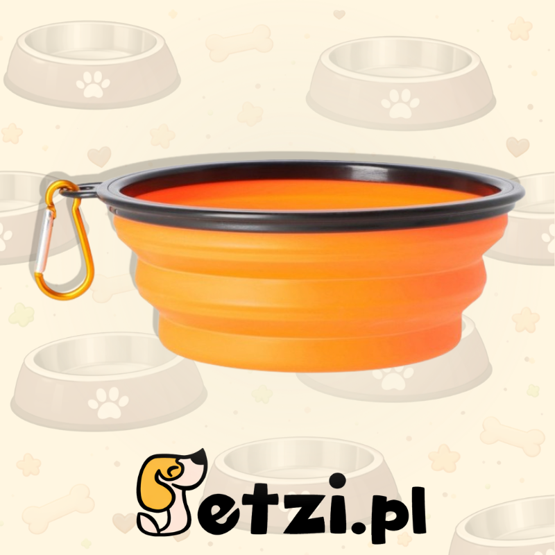 DINGO MISKA PODRÓŻNA VASCO, SILIKONOWA, SKŁADANA POJ. 350 ML