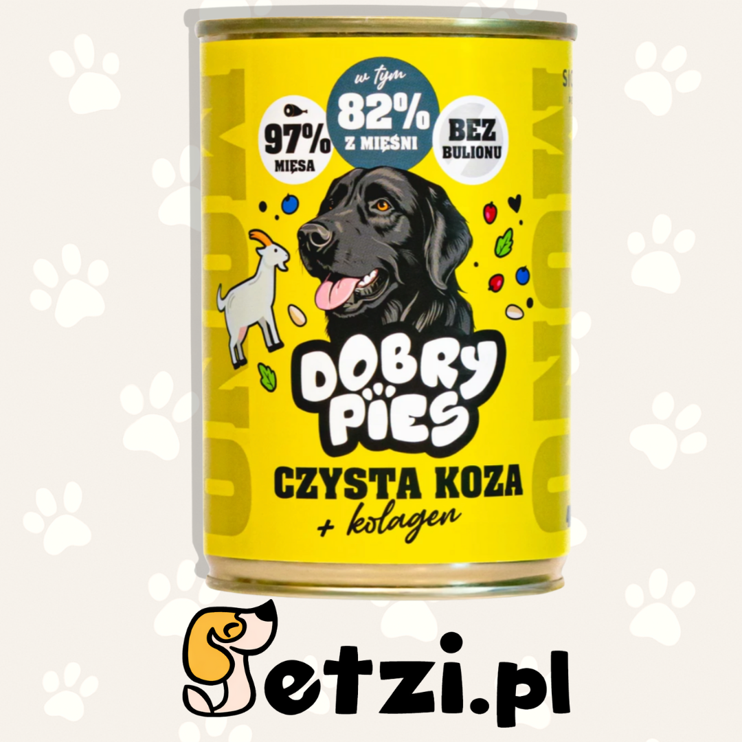 DOBRY PIES MONO MOKRA KARMA DLA PSA CZYSTA KOZA 400g