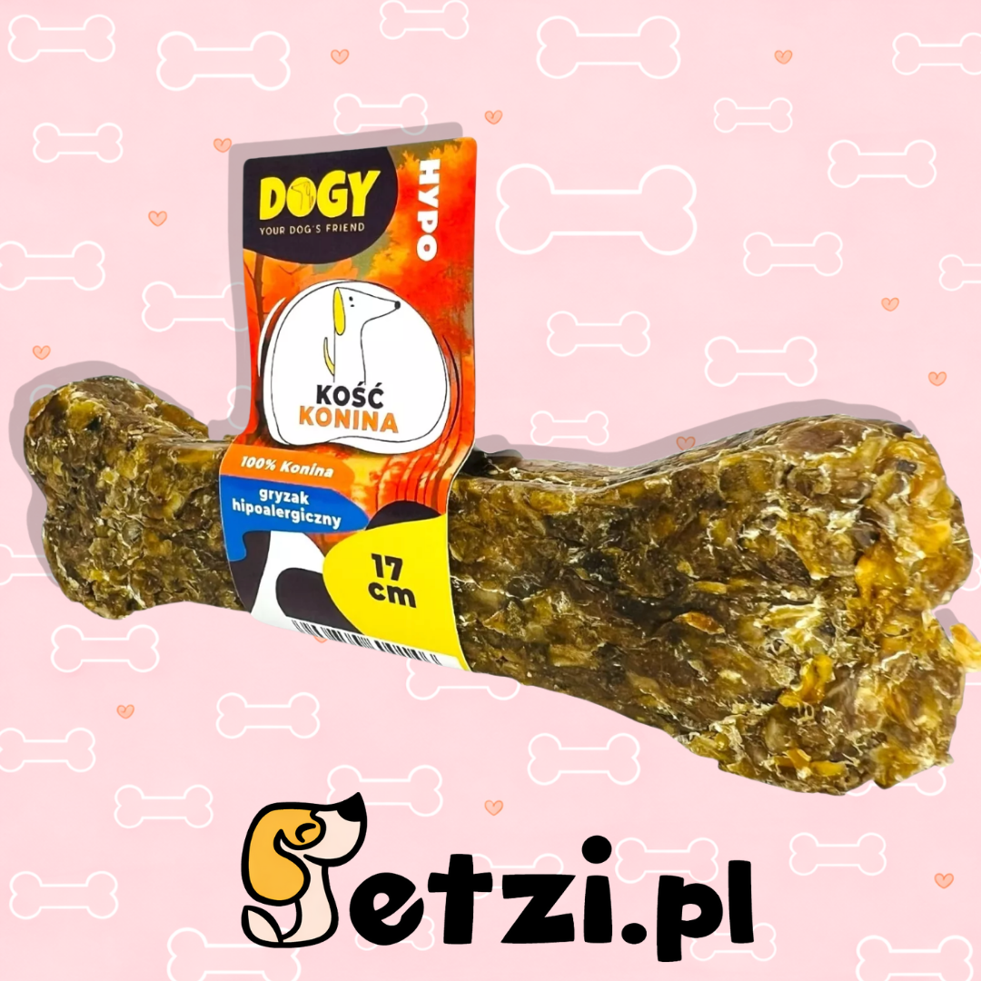 DOGY HYPO KOŚĆ Z KONINY 17CM - KOŚĆ DO GRYZIENIA I ŻUCIA