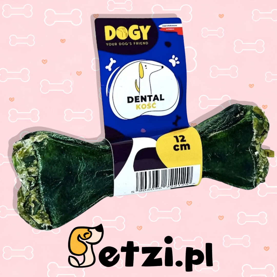 DOGY KOŚĆ DENTAL 12CM DLA PSA - KOŚĆ DO GRYZIENIA I ŻUCIA