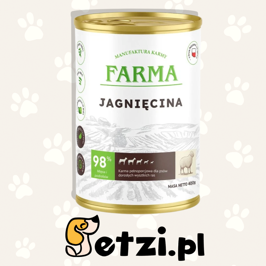 FARMA MOKRA KARMA DLA PSA SELECT JAGNIĘCINA 400G