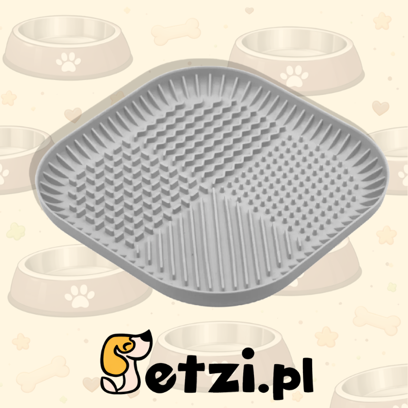 FIBOO FIBOOWL L JASNY SZARY - MISKO-MATA SPOWALNIAJĄCA