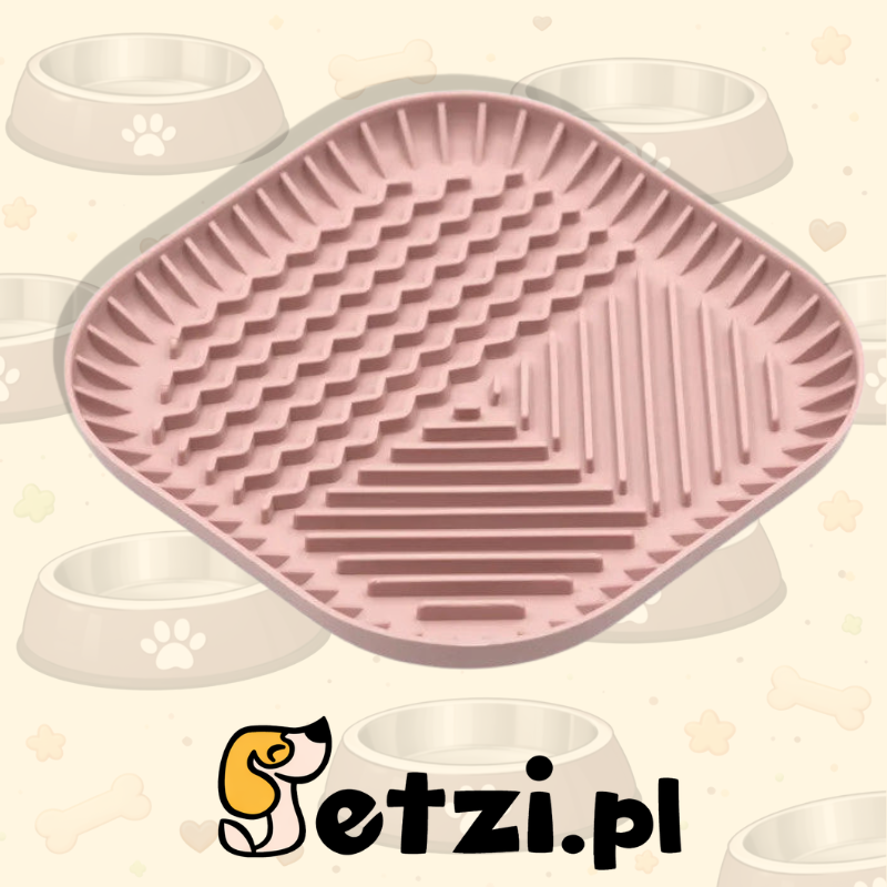 FIBOO FIBOOWL L RÓŻOWY - MISKO-MATA SPOWALNIAJĄCA