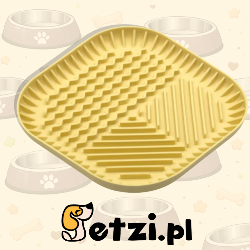 FIBOO FIBOOWL M ŻÓŁTY - MISKO-MATA SPOWALNIAJĄCA