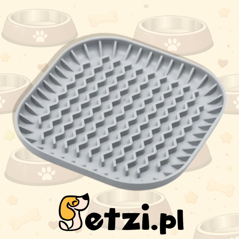 FIBOO FIBOOWL S JASNY SZARY - MISKO-MATA SPOWALNIAJĄCA