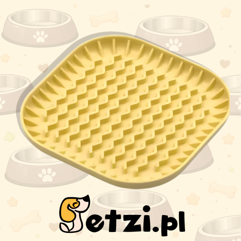 FIBOO FIBOOWL S ŻÓŁTY - MISKO-MATA SPOWALNIAJĄCA