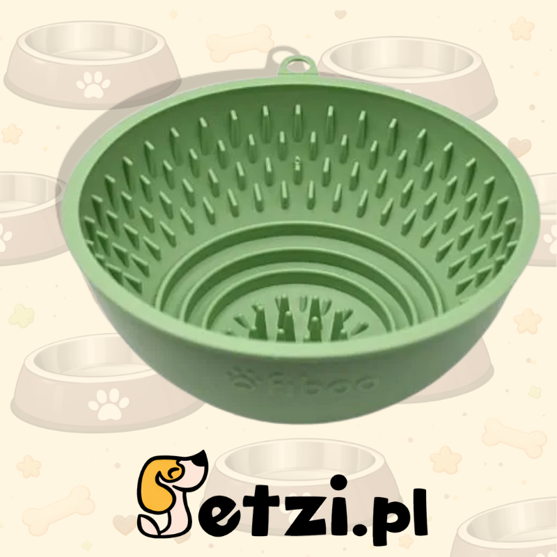 FIBOO FLIP FIBOOWL BUTELKOWA ZIELEŃ - MISKA 2W1 Ø 17 CM