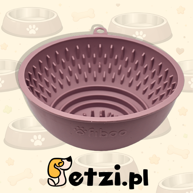 FIBOO FLIP FIBOOWL RÓŻOWY - MISKA 2W1 Ø 17 CM