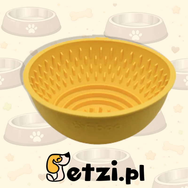 FIBOO FLIP FIBOOWL ŻÓŁTY - MISKA 2W1 Ø 17 CM