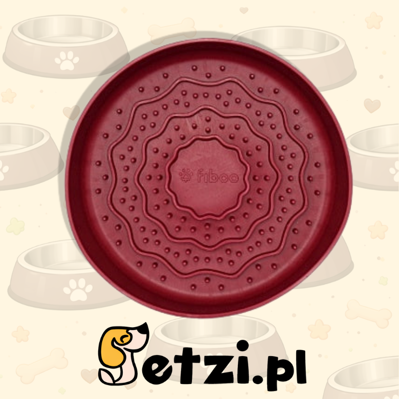 FIBOO LICK FIBOOWL MINI BORDOWY - Ø 15 cm