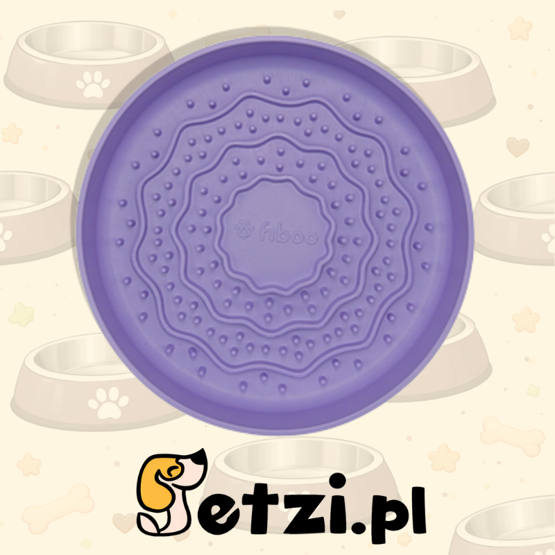 FIBOO LICK FIBOOWL MINI FIOLETOWY - Ø 15 cm