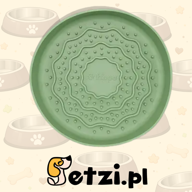 FIBOO LICK FIBOOWL ZIELONY - MISKO-MATA 2W1 Ø 20CM