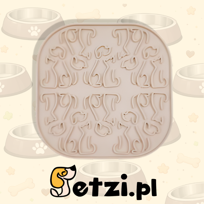 FIBOO LOLLIPOP - BEŻOWY - MATA DO LIZANIA 19 × 19CM